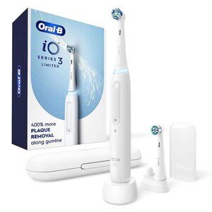 Oral-B iO Deep Clean Rechargeable Electric Powered Toothbrush, White with iO